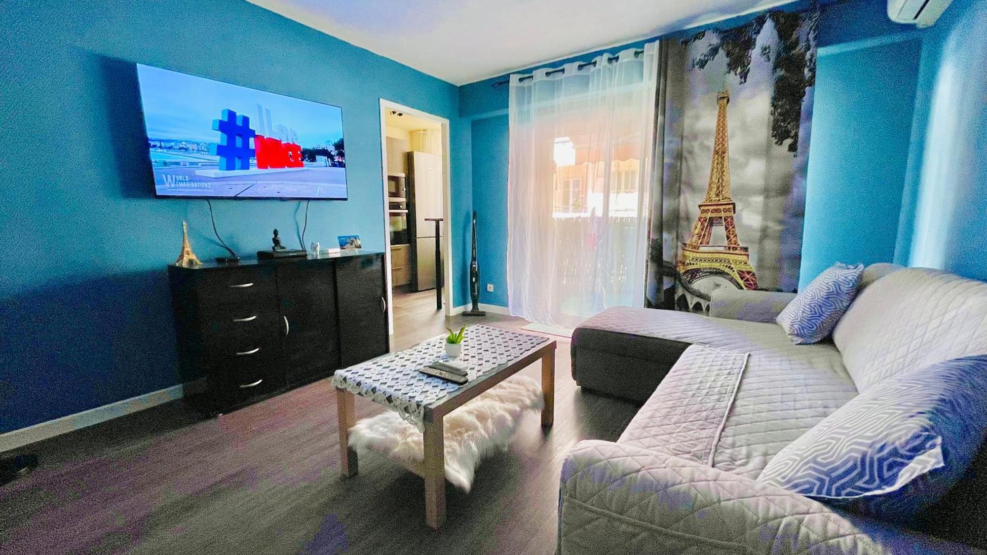 Confortable Studio A Nice Centre Cote Plage Bel Terrasse Paddle Bagian luar foto